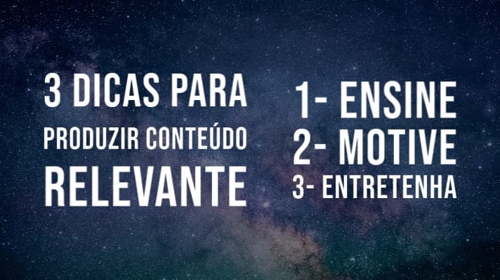 produzir conteúdo relevante